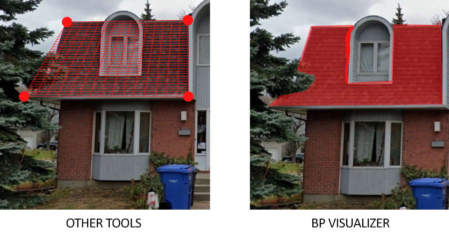 roof visualization tool with artificial intelligence